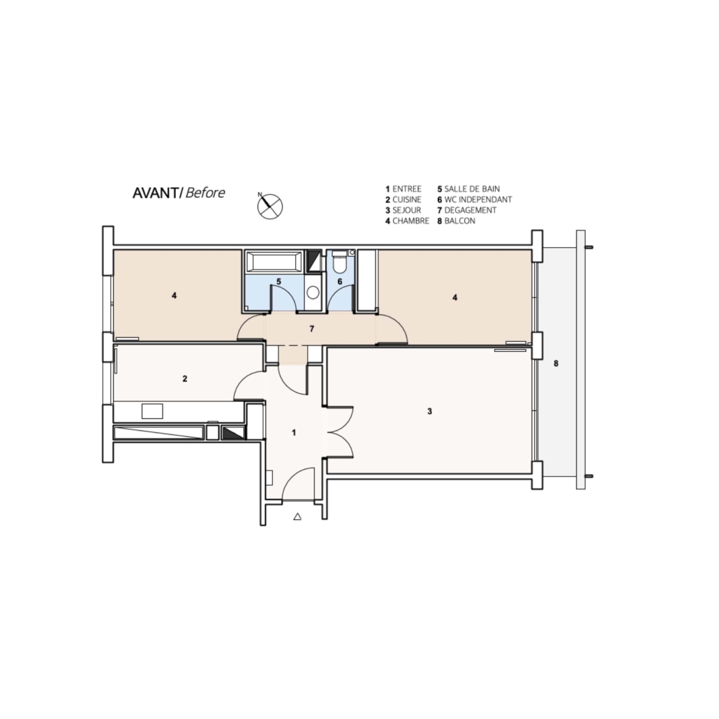 studio pierre éric léger plan existant belleville