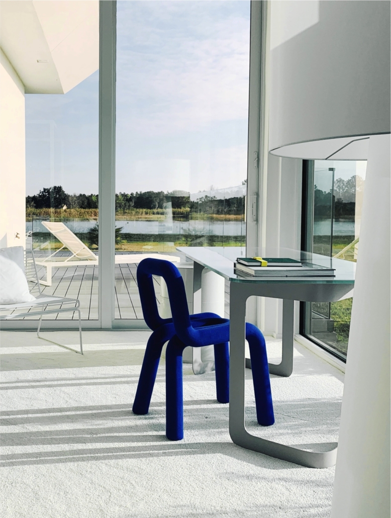 studio pierre eric leger projet floride bureau less is more chambre bleu nuit