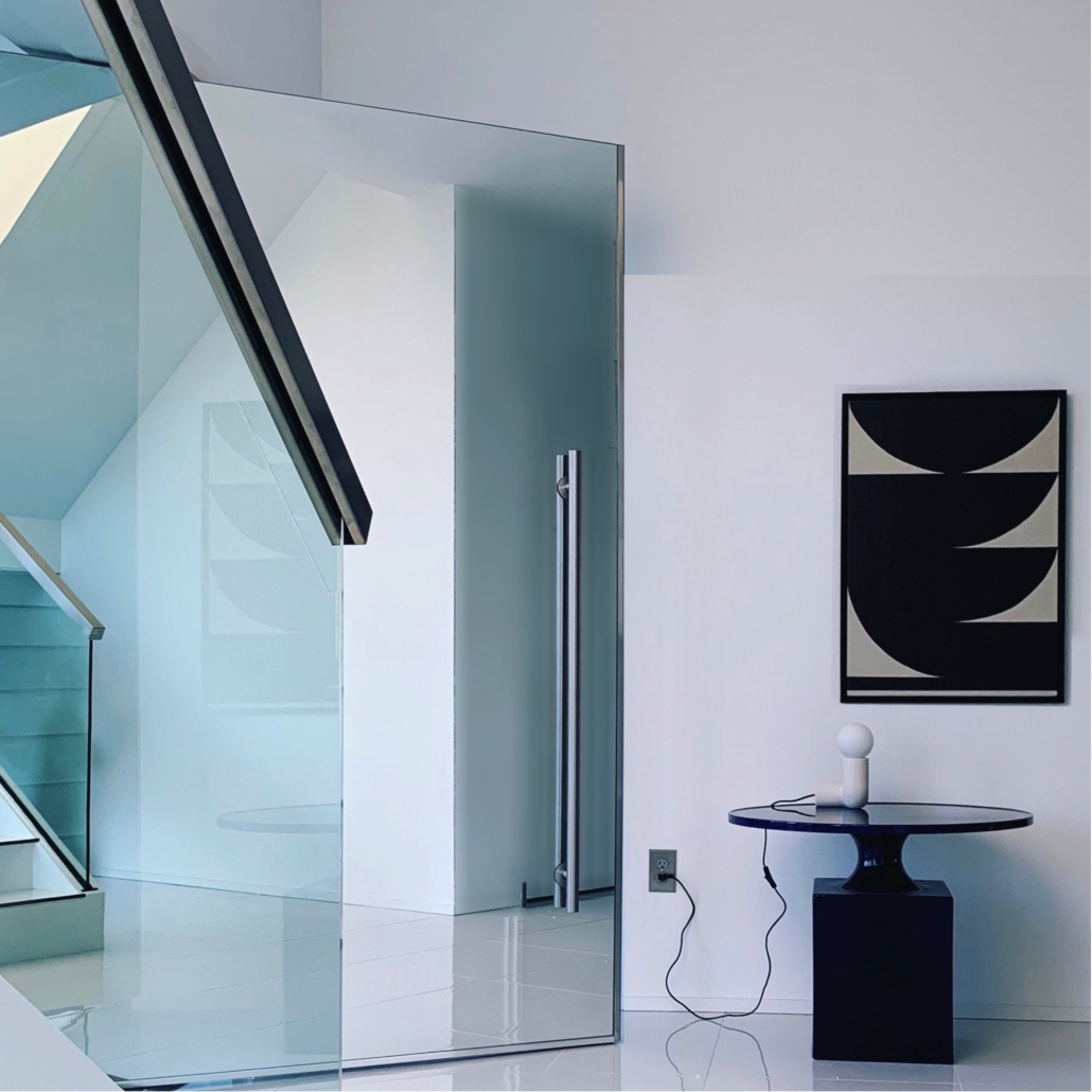 studio pierre eric leger projet floride entrée villa mobilier christophe delcourt collection table d'appoint OUK2