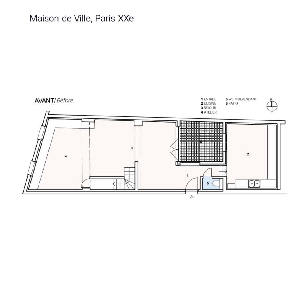 studio pierre eric leger plan projet existant nation