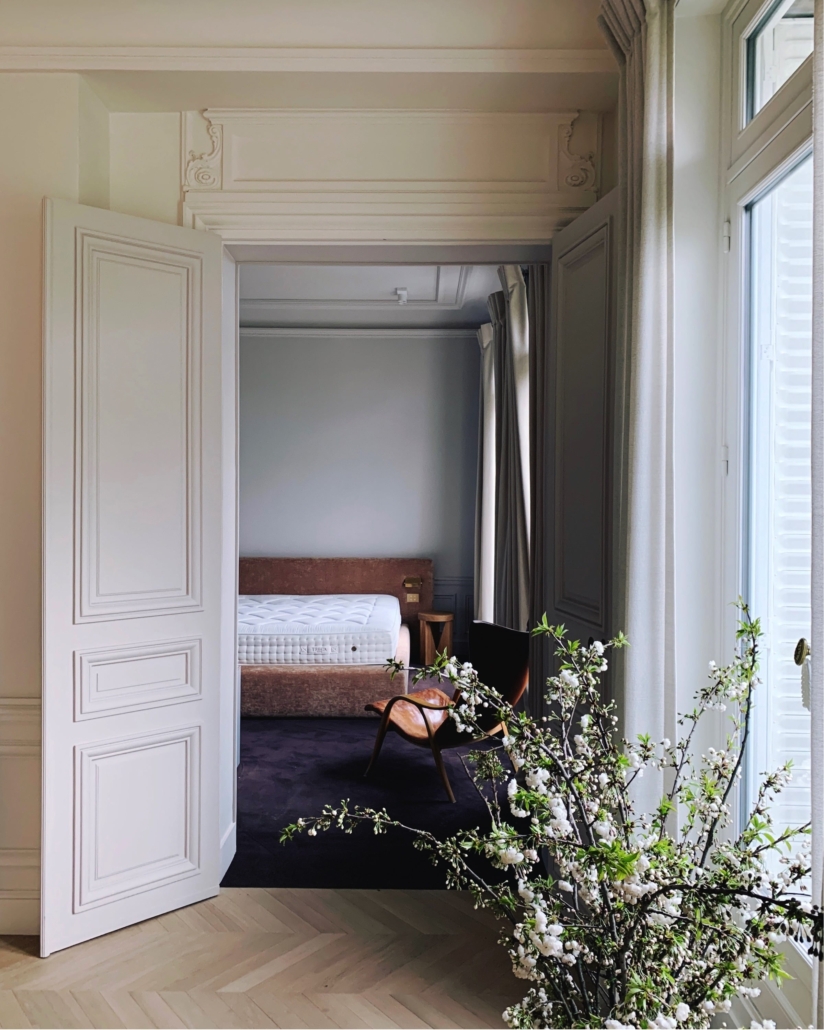 studio pierre éric léger projet jardin du luxembourg chambre master lit sur mesure